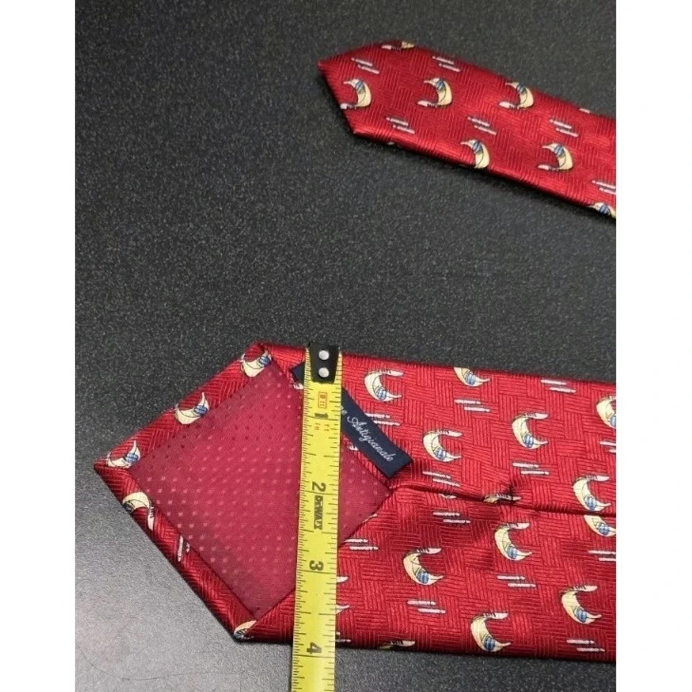 Venezia‎ By Italy Lavoraxione Antigianale Mens Neck Tie Gondola Boat Silk Career